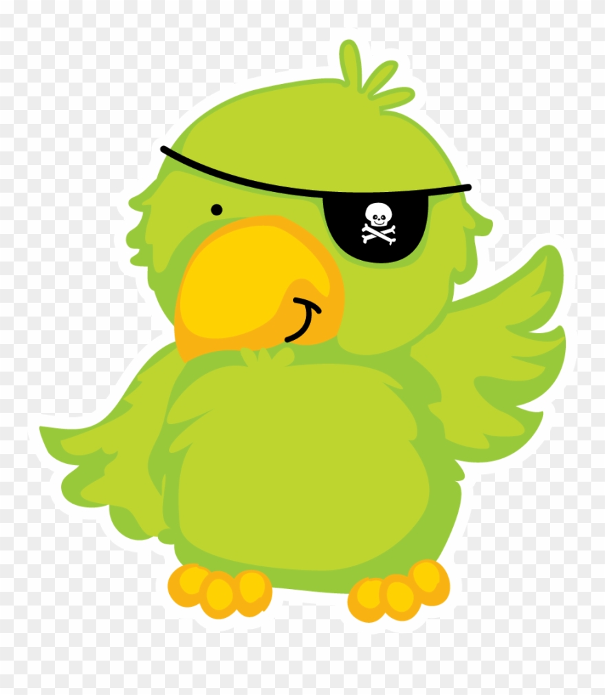 Parrot Pirate Clip Art, Pirate Quilt, Pirate Parrot, - Pirata Minus - Png Download