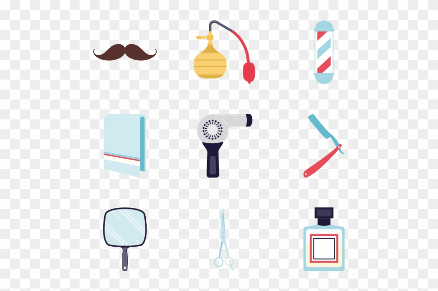 Barbershop Vector Icon Clip Art Stock - Barber Icons - Png Download