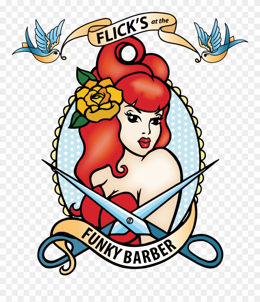 Hairdresser Clipart Lady Barber - Flicks The Funky Barber - Png Download