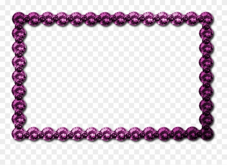 Download Pink Jewel Border Png Clipart Clip Art Purple Transparent Png