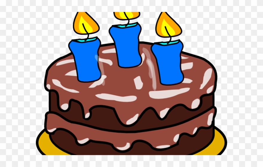 Birthday Cake Clipart Candle - Happy Birthday Cake Art - Png Download