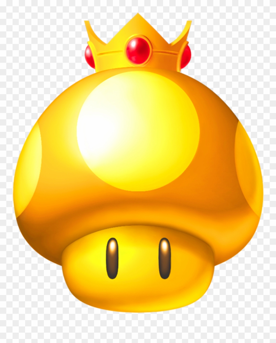 5-star Adventure - Golden Mushroom Mario Clipart