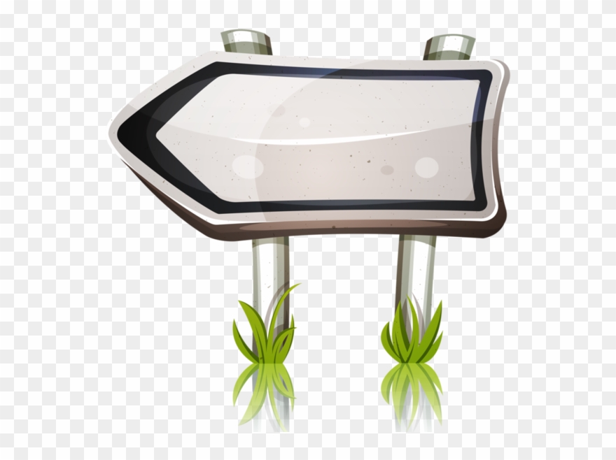 Banner Vector, Advertising Signs, Clip Art, - Cartoon Road Sign - Png Download