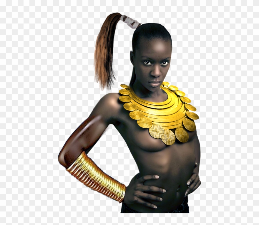 African Women Bust - Girl Clipart