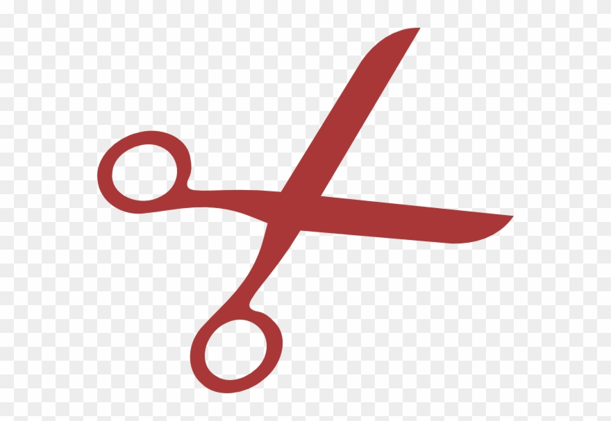 Scissor Clipart Barber Scissors - Red Scissors Clipart - Png Download