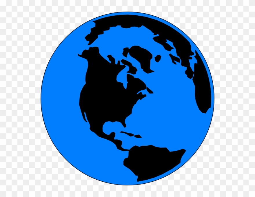 Globe - Black And White Globe Clip Art - Png Download