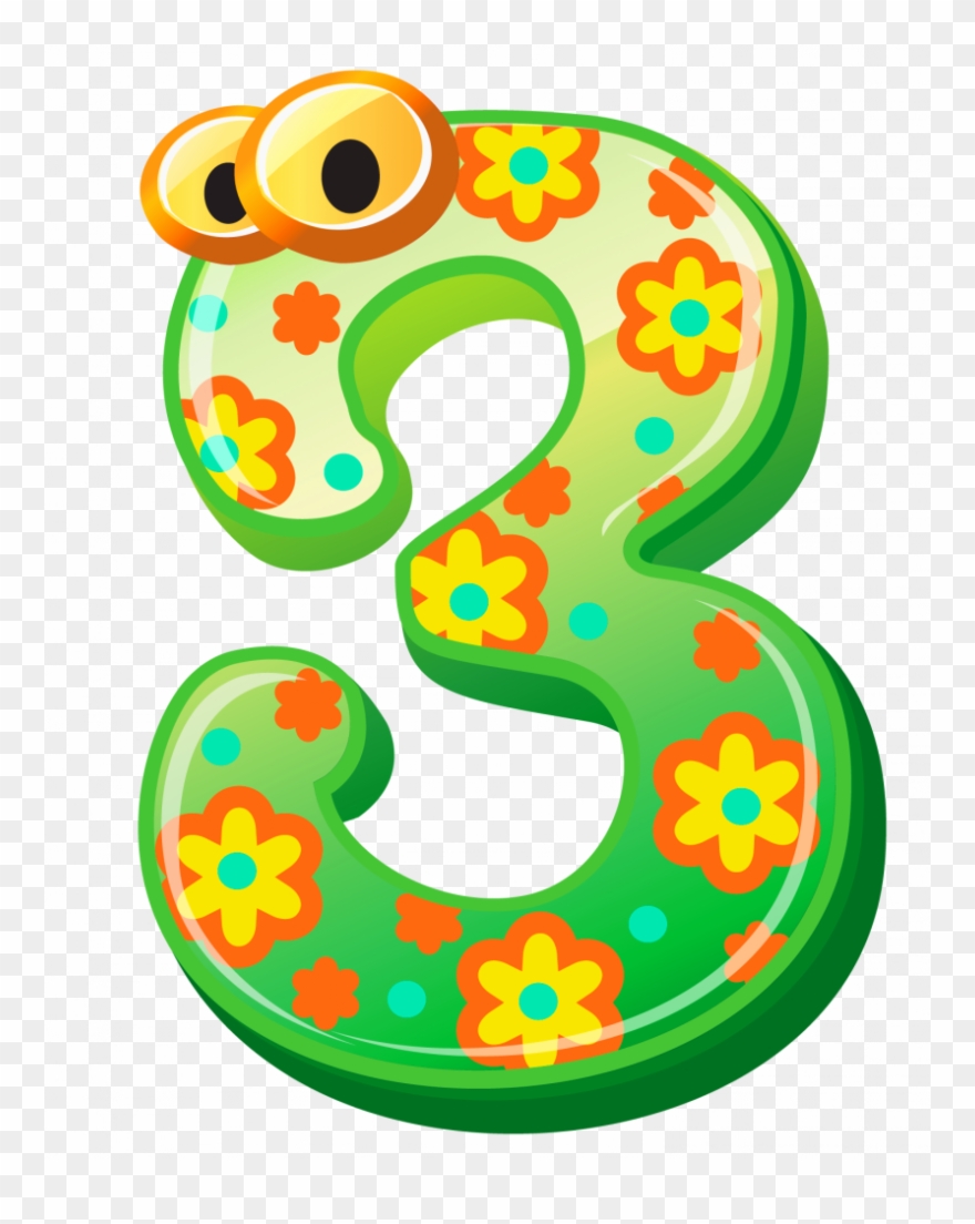 Collection Of - Cute Number 3 Png Clipart
