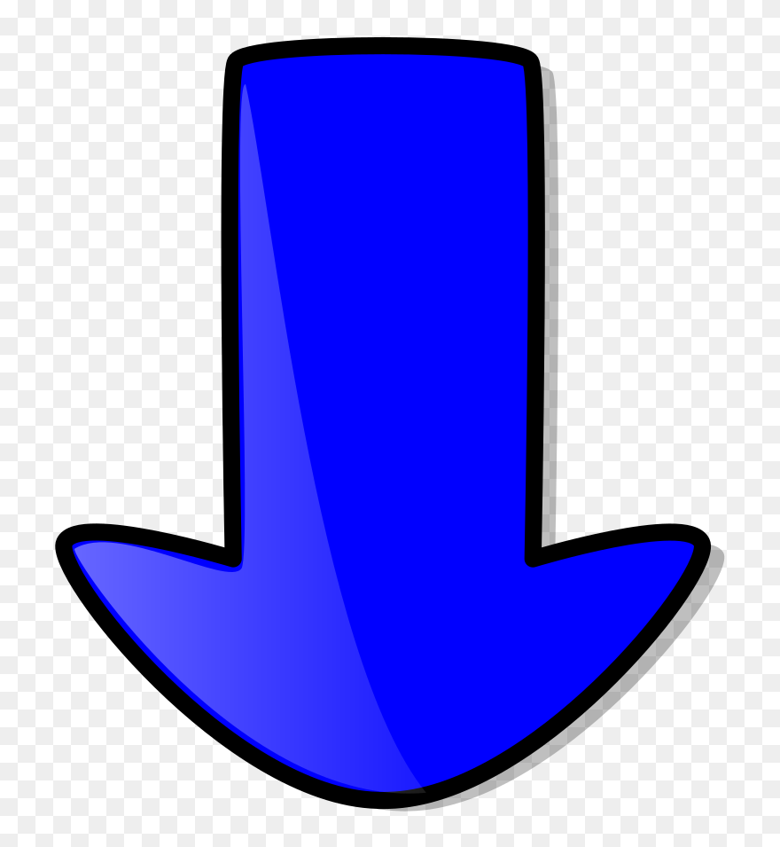Blue Down Arrow Clip Art - Flechas Hacia Abajo Azul - Png Download