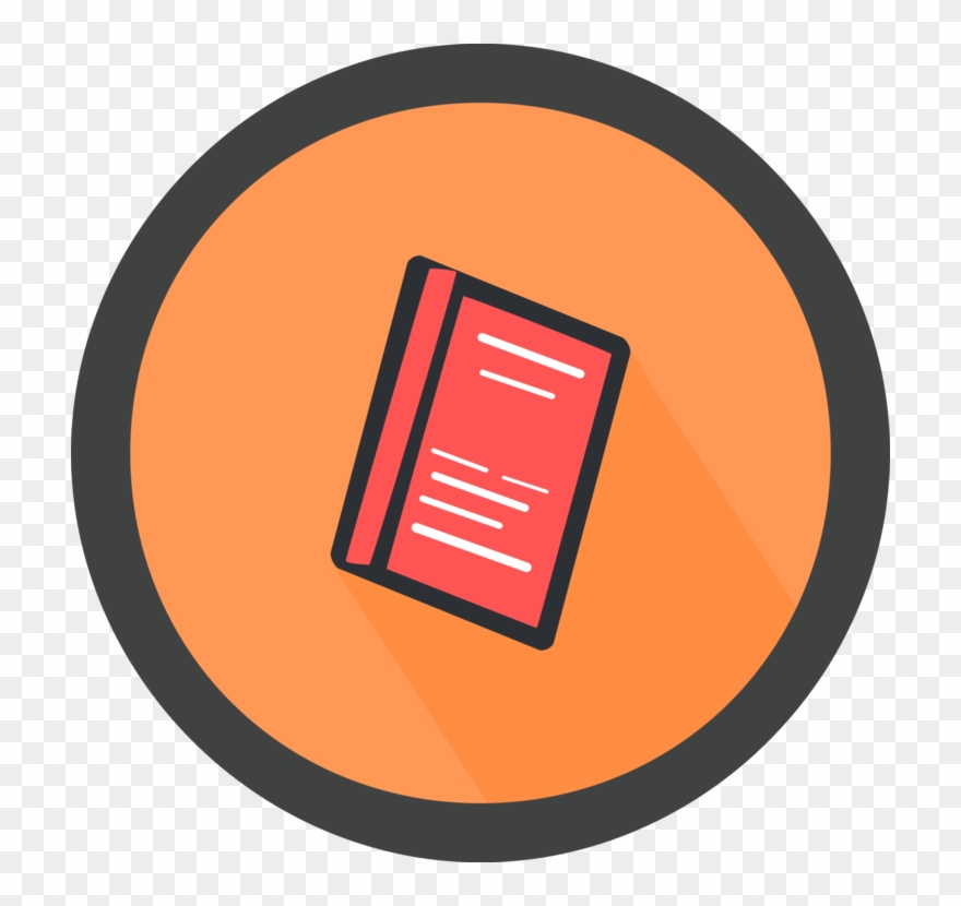 Book Computer Icons Author Public Domain - Book In Circle Clipart - Png Download