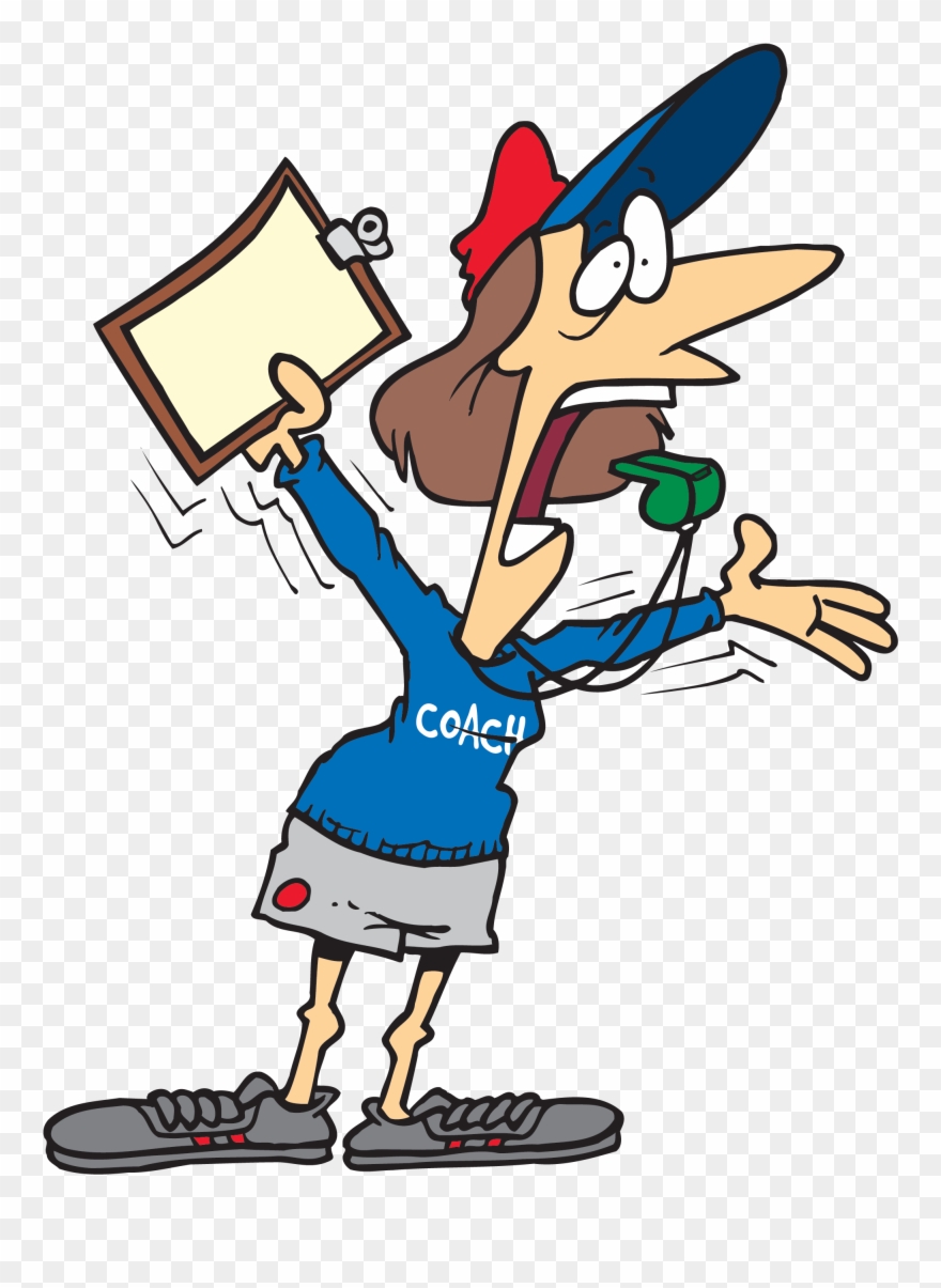 Banner Coffin Clipart Executor - Female Coach Clip Art - Png Download