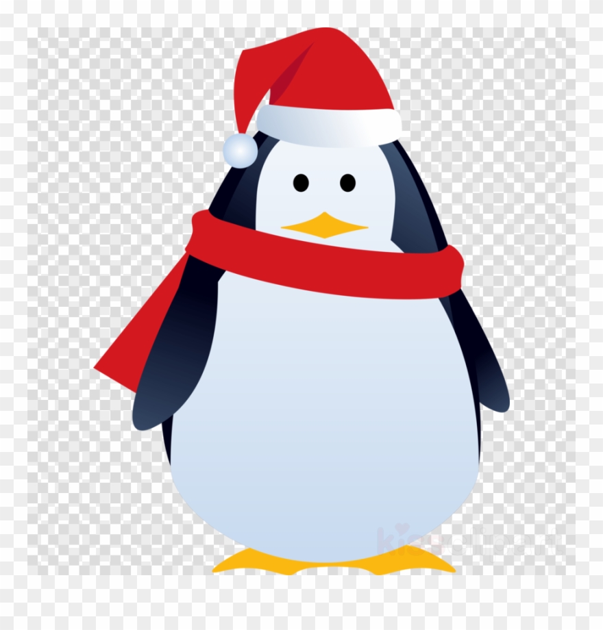Christmas Penguin Png Clipart Penguin Santa Claus Clip - Christmas Penguin Gift Greeting Card Transparent Png