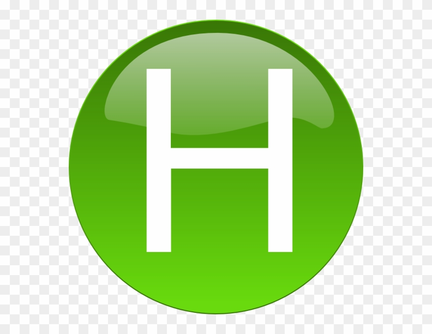 Green H Clip Art - H Clipart - Png Download