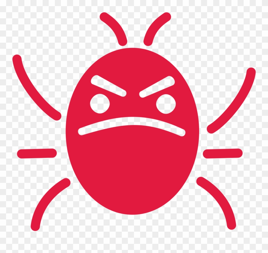 Bad - Computer Bug Icon Clipart