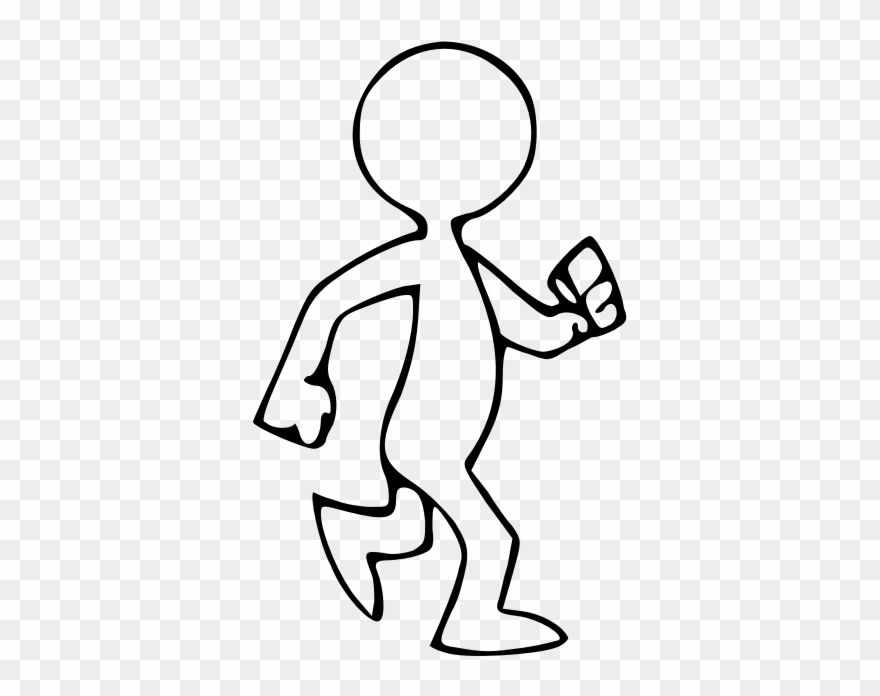 Animated Walking Man - Person Walking Clipart - Png Download
