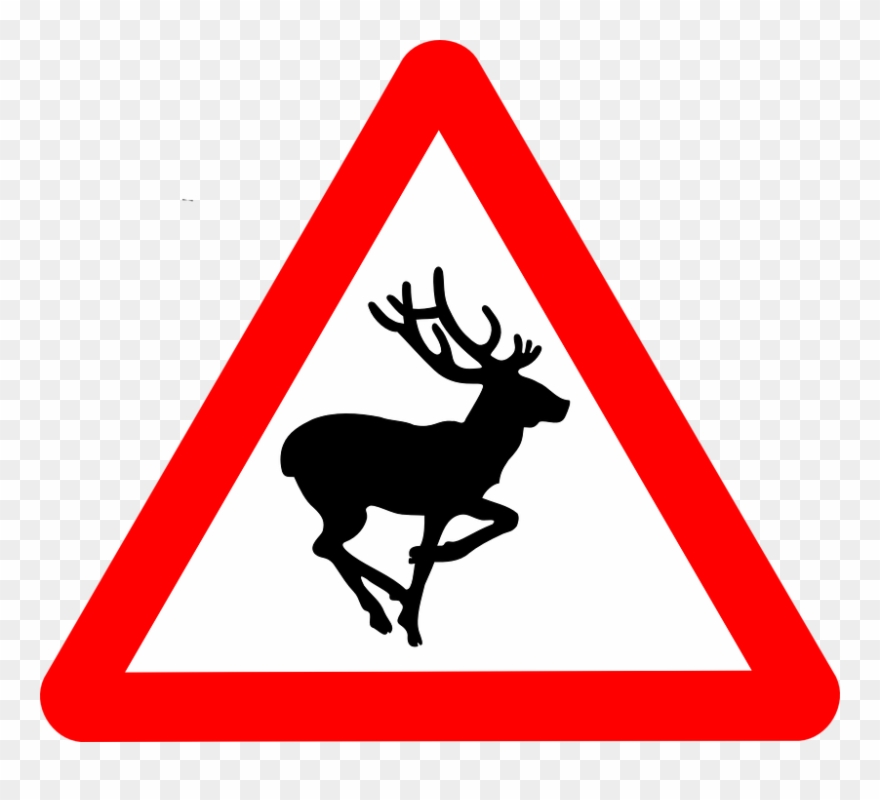 Roadsign Bambi Png Clip Arts - Old People Road Sign Transparent Png