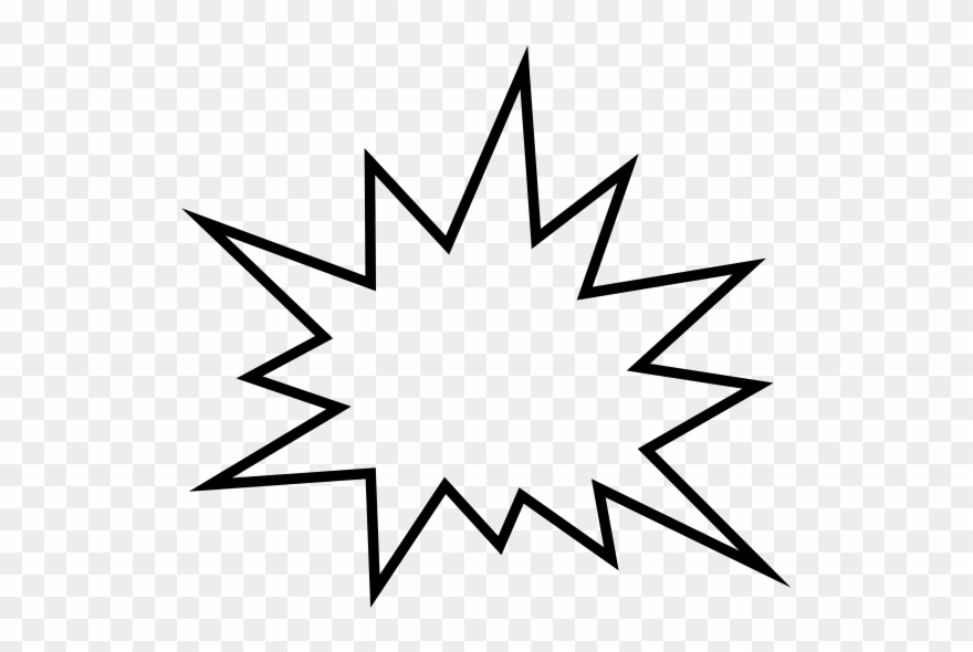 Pow Sign - Pow Clip Art Black And White - Png Download