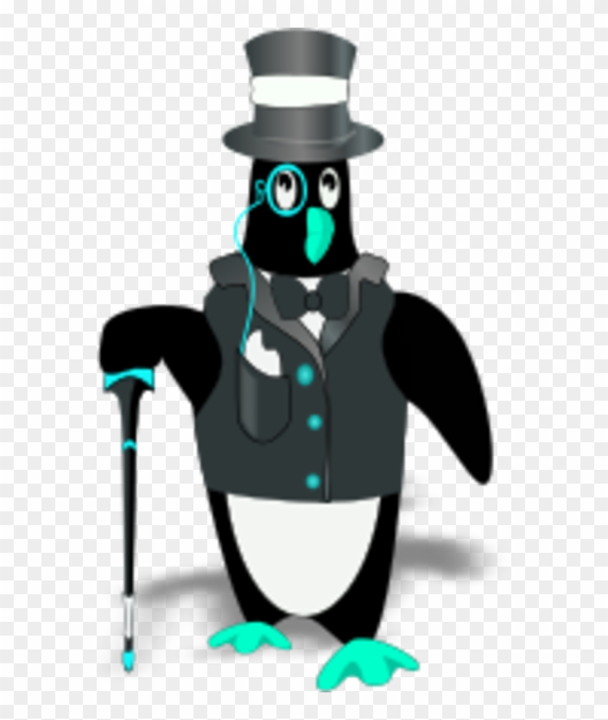 Penguin Wearing Tux - Coolest Thing Throw Blanket Clipart