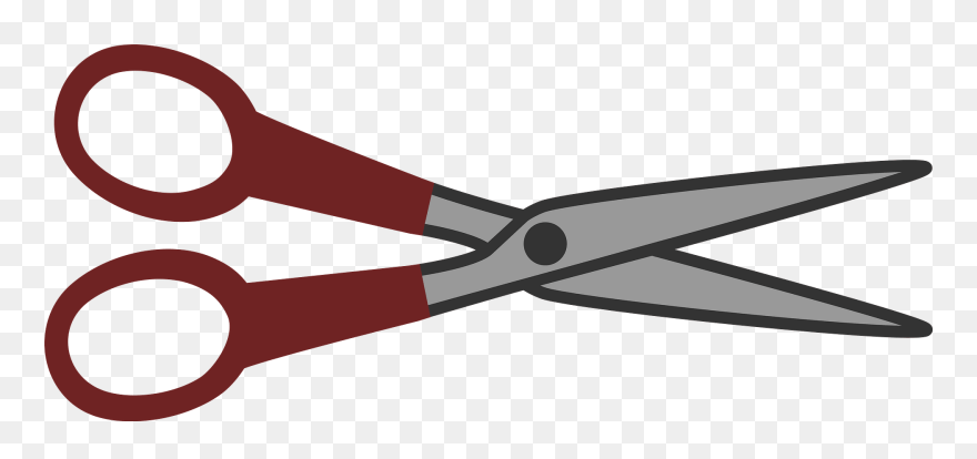 Scissors Line Angle - Clip Art - Png Download