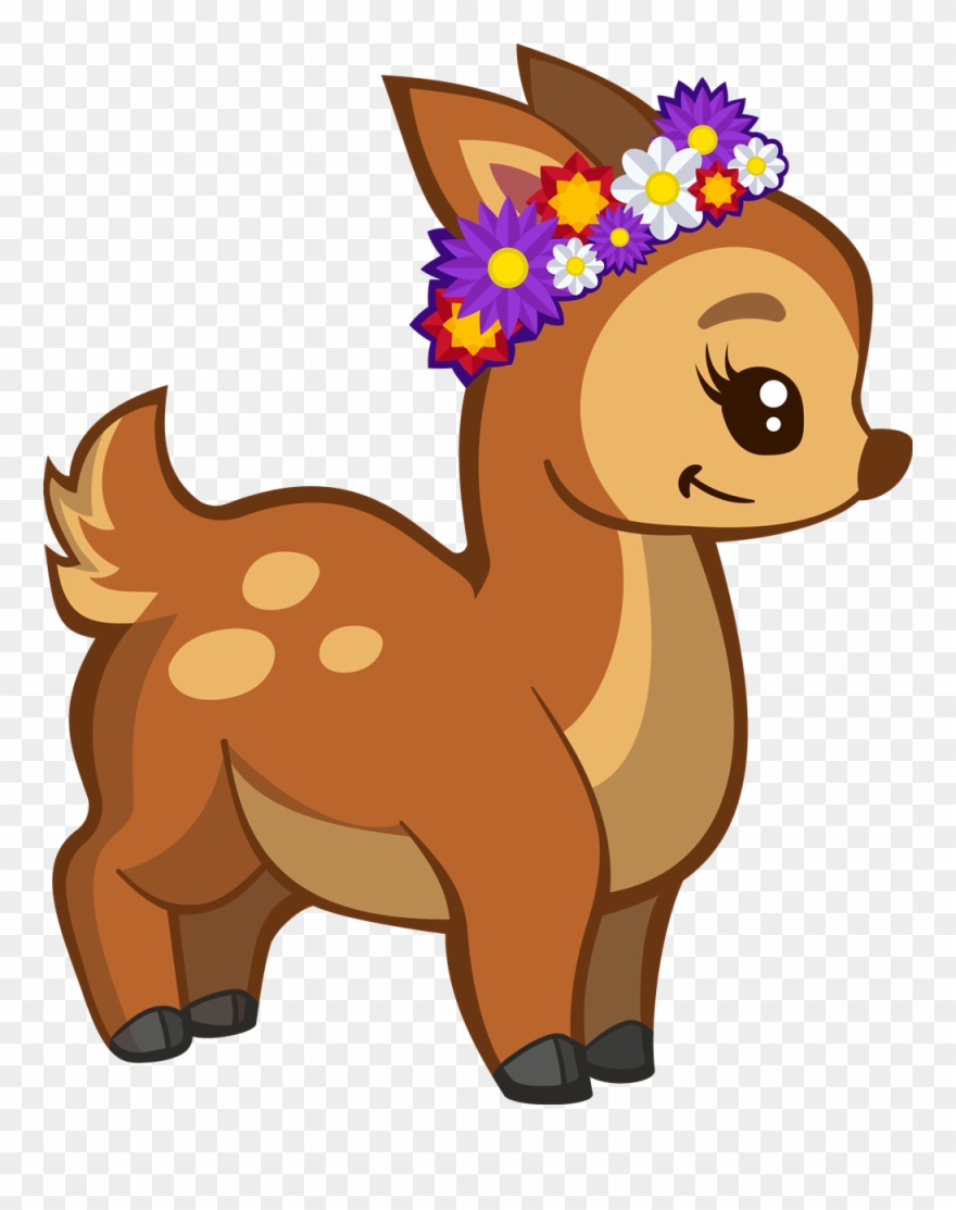 Fawn Clipart Female Deer - Gazelle Clip Art Cute - Png Download