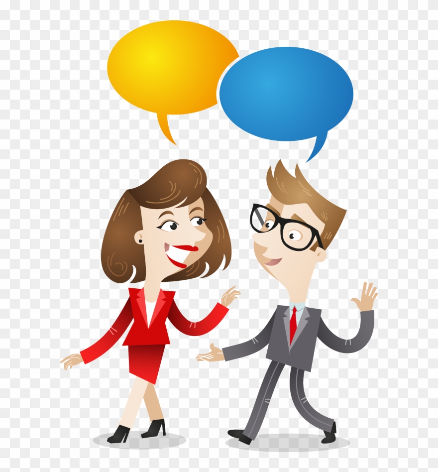 Nonprofits - Cartoon Business People Talking Clipart