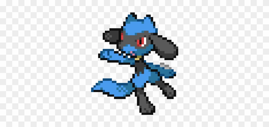 Lucario Sprite Png Banner Black And White - Moving Images Of Pokemon Clipart