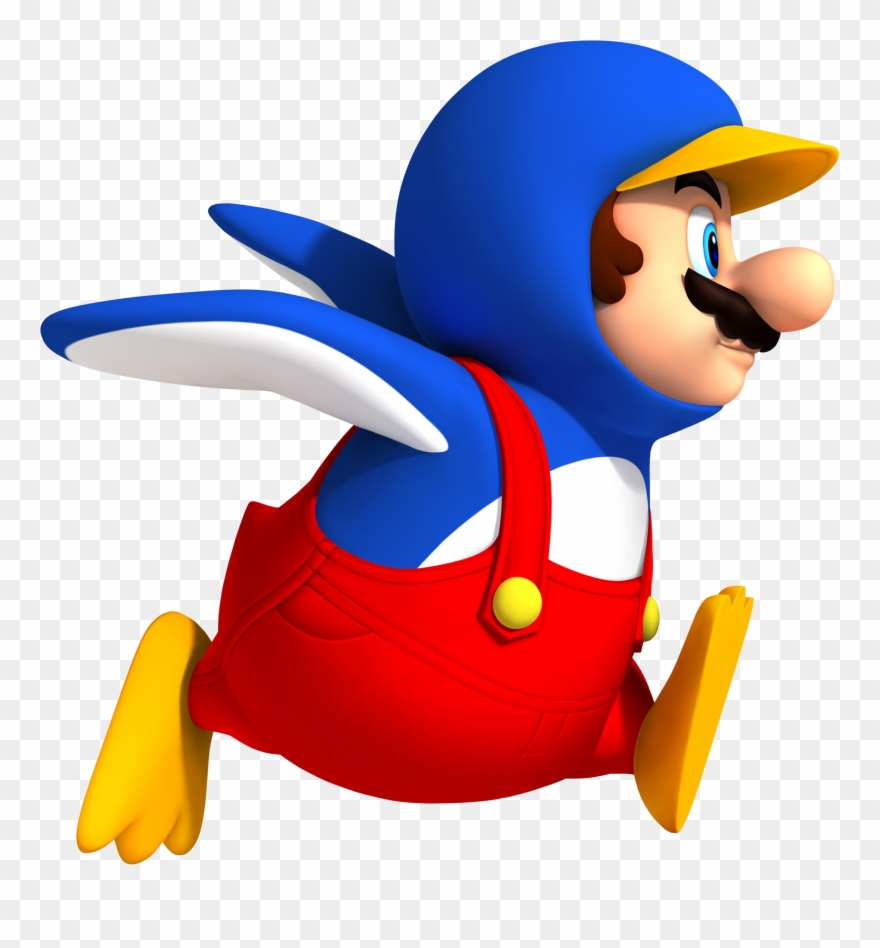 Penguin Mario - New Super Mario Bros Wii Penguin Mario Clipart