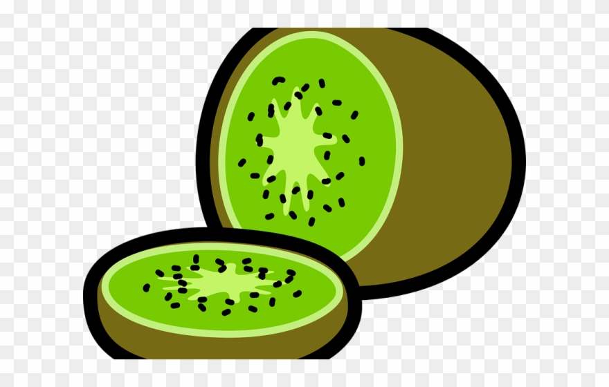 Kiwi Clipart Green Fruit - Kiwi Clip Art - Png Download