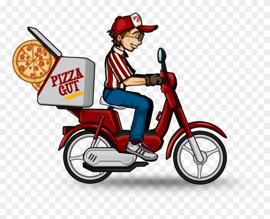 Bike - Pizza Delivery Bike Clipart