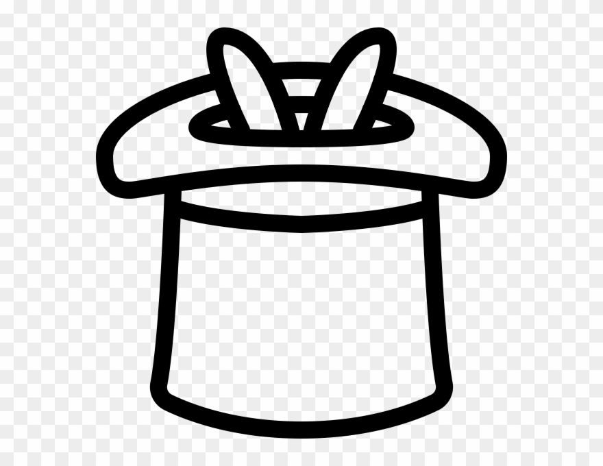 Magic Hat Rubber Stamp - Rubber Stamping Clipart