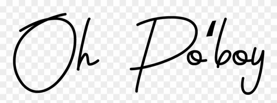 Blackened Shrimp And Avocado Po-boy At Seither's Seafood - Calligraphy Clipart