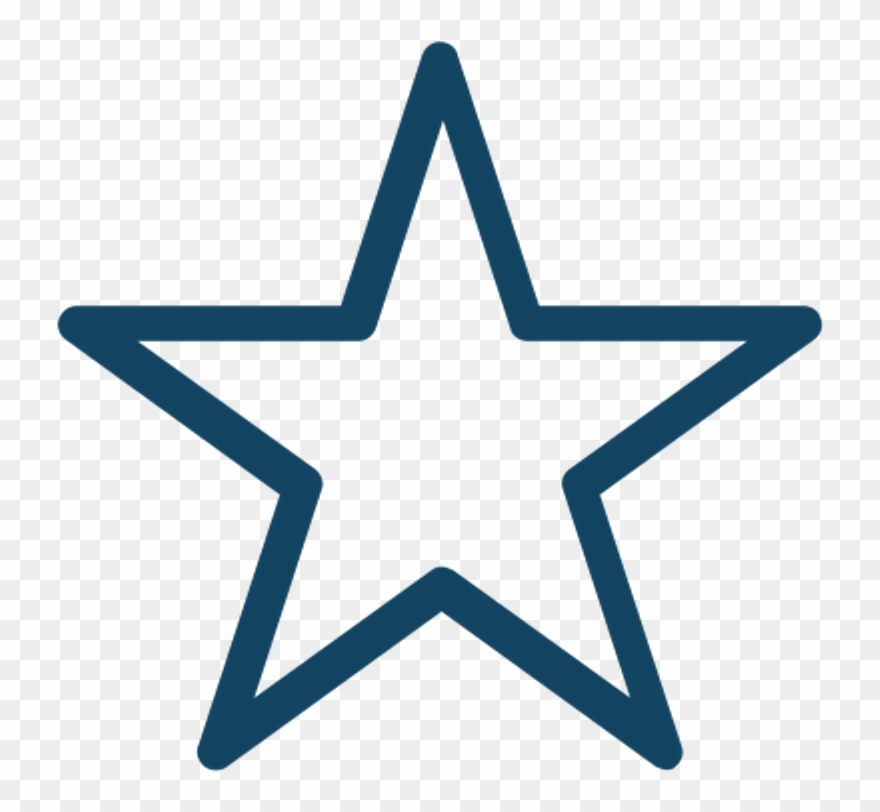 Mq Blue Stars Star Decoration Decorate Geometry - Star Vector Black And White Clipart