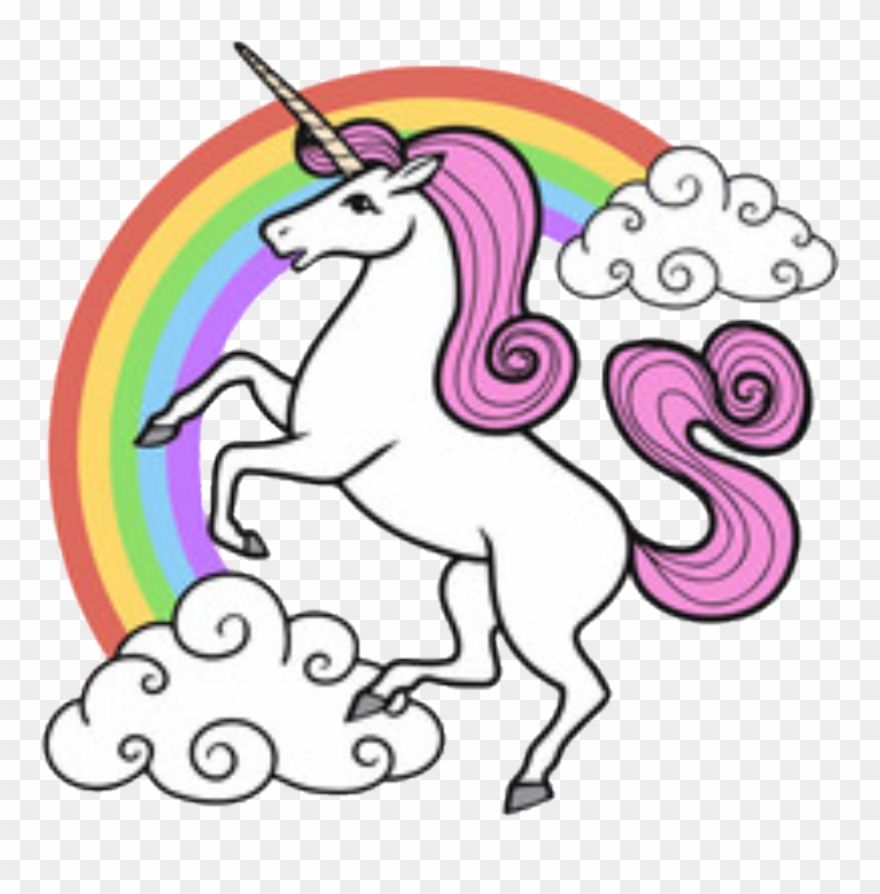 Rainbow Unicorn - Cartoon Images Of Unicorn Clipart