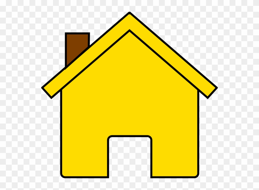Yellow House Clipart - Png Download