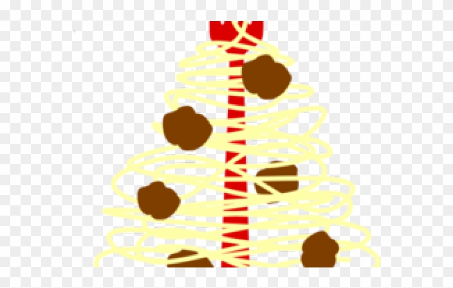 Christmas Cliparts Pasta - Spaghetti With Meatballs - Png Download