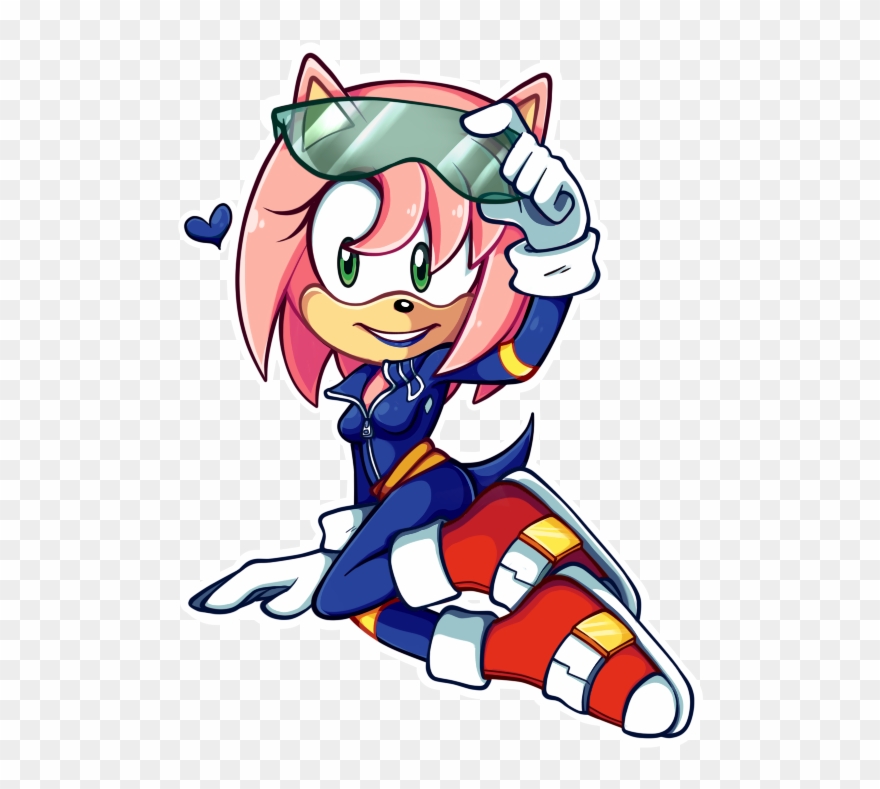 Sonic Y Amy - Amy Rose Sexy In Blue Clipart