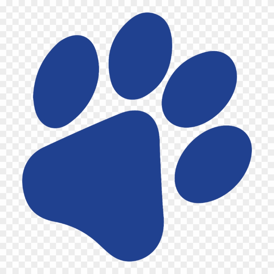 Dog Paw Stencil Pumpkins Clipart