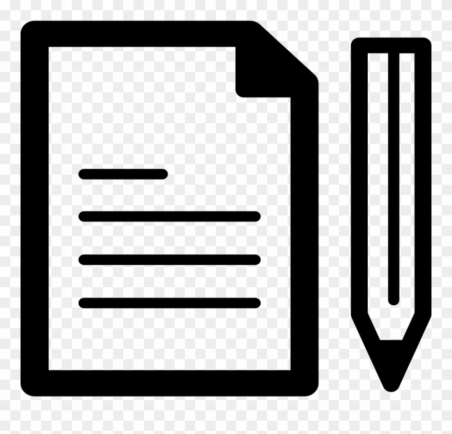 Pen And Paper Svg Png Icon Free Download 85957 Onlinewebfonts - Pen And Paper Icon Vector Clipart