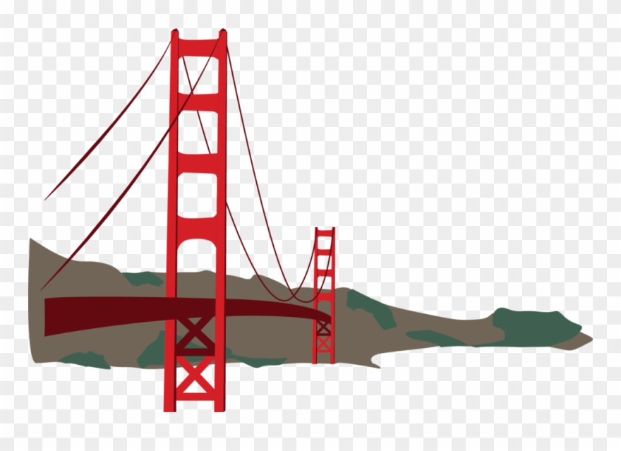 San Francisco - Golden Gate Bridge Clipart