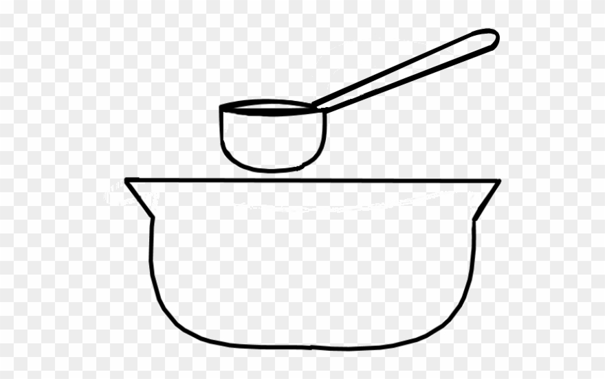 Recipiente Para Colorear Clipart Coloring Book Drawing - Spoon - Png Download