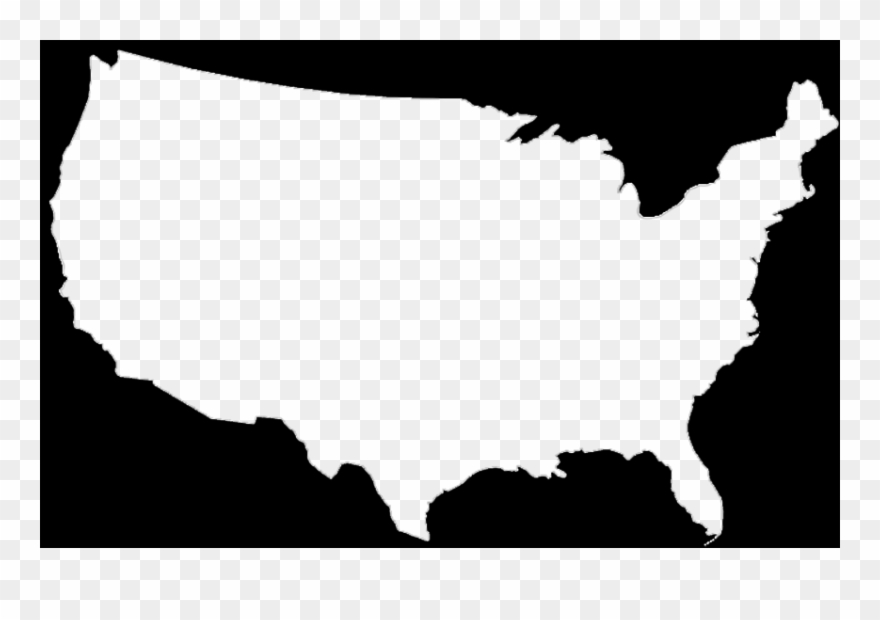 Us State Map Without State Names Clipart