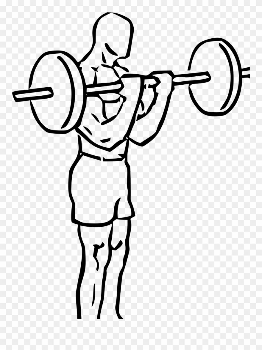 Weight Lifting Art 9, Buy Clip Art - Png Download