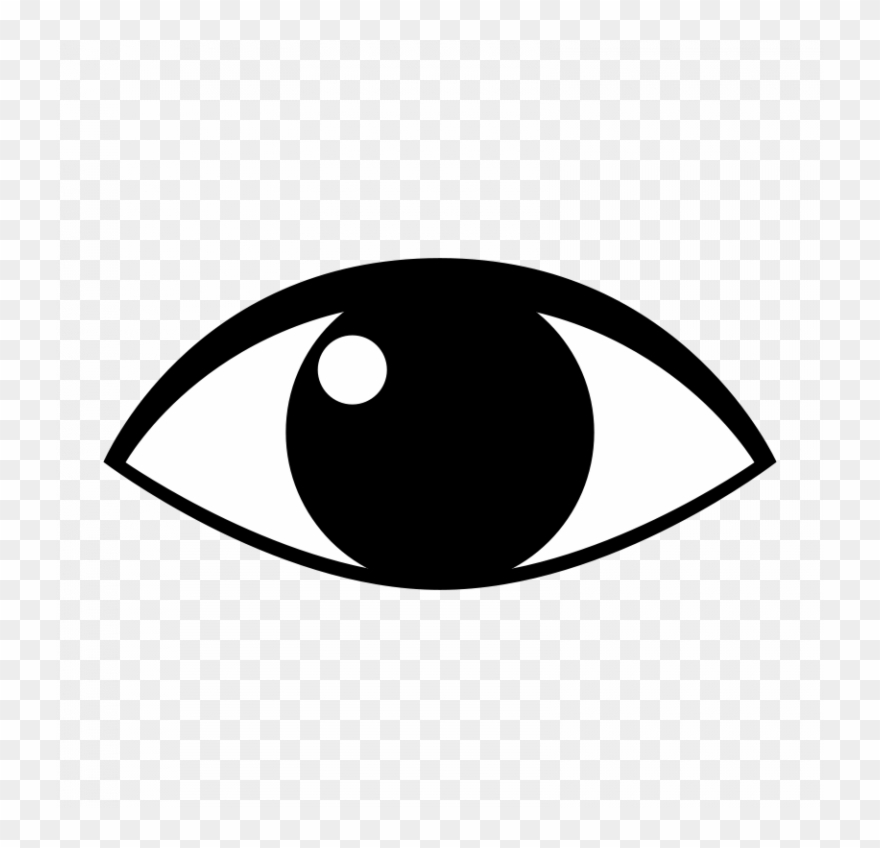 Download Picturesque Eyeball Pictures Clip Art - Black And White Eye Clip Art - Png Download