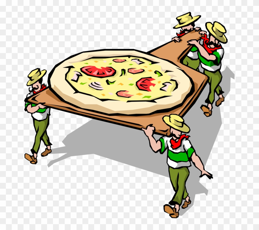 Vector Illustration Of Italian Cuisine Chefs Deliver - Italian Restaurants Clip Art - Png Download