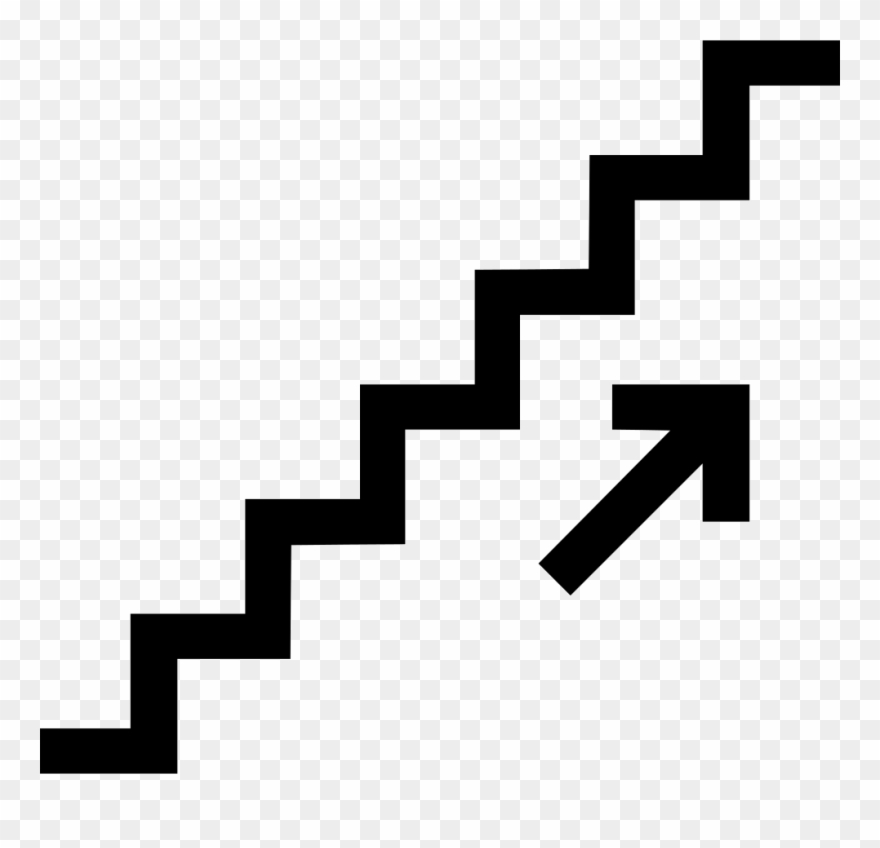 Stairs Icon - More Seats Downstairs Sign Clipart
