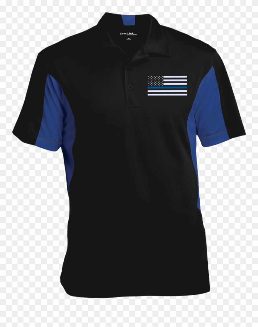 Men's Thin Blue Line Flag Performance Polo Shirt - Boston Red Sox Polo Shirts Clipart