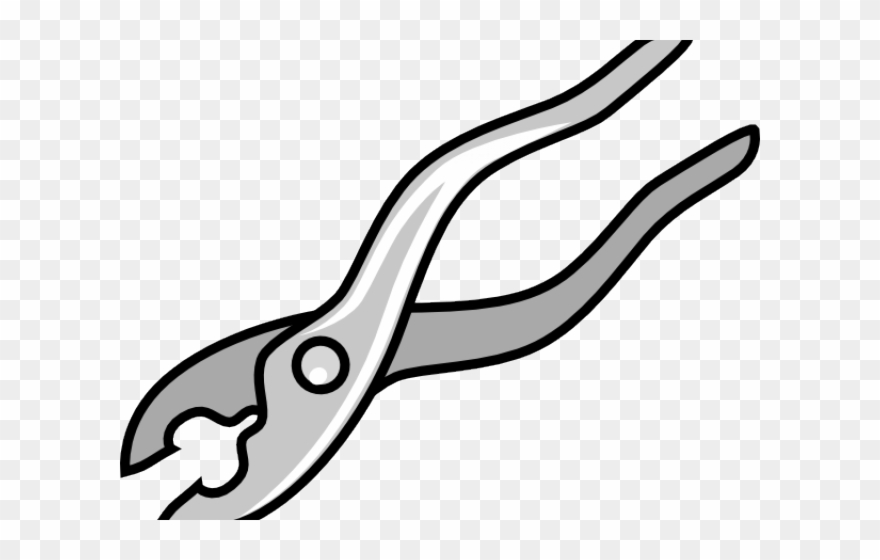 Plier Clipart Black And White - Carpentry Tools Clip Art - Png Download