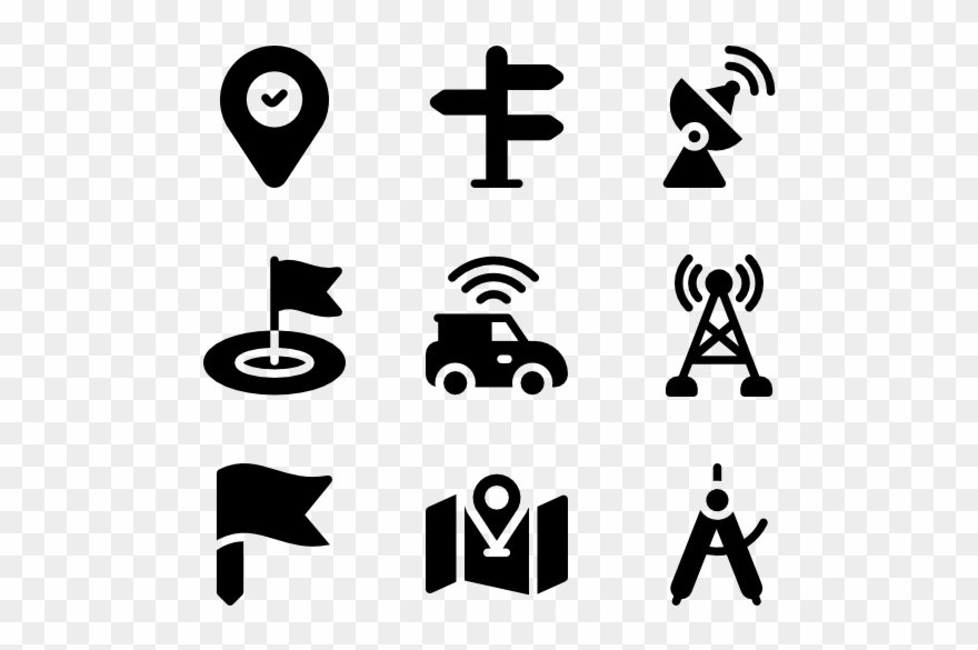 Navigation And Maps - Basketball Icons Clipart