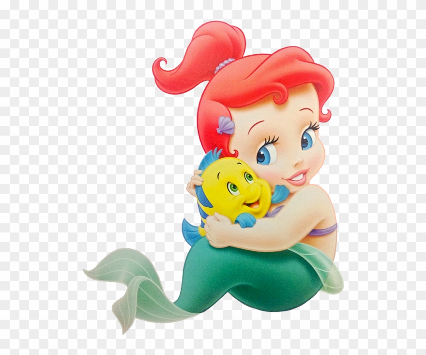 Baby Clipart Little Mermaid - Png Download