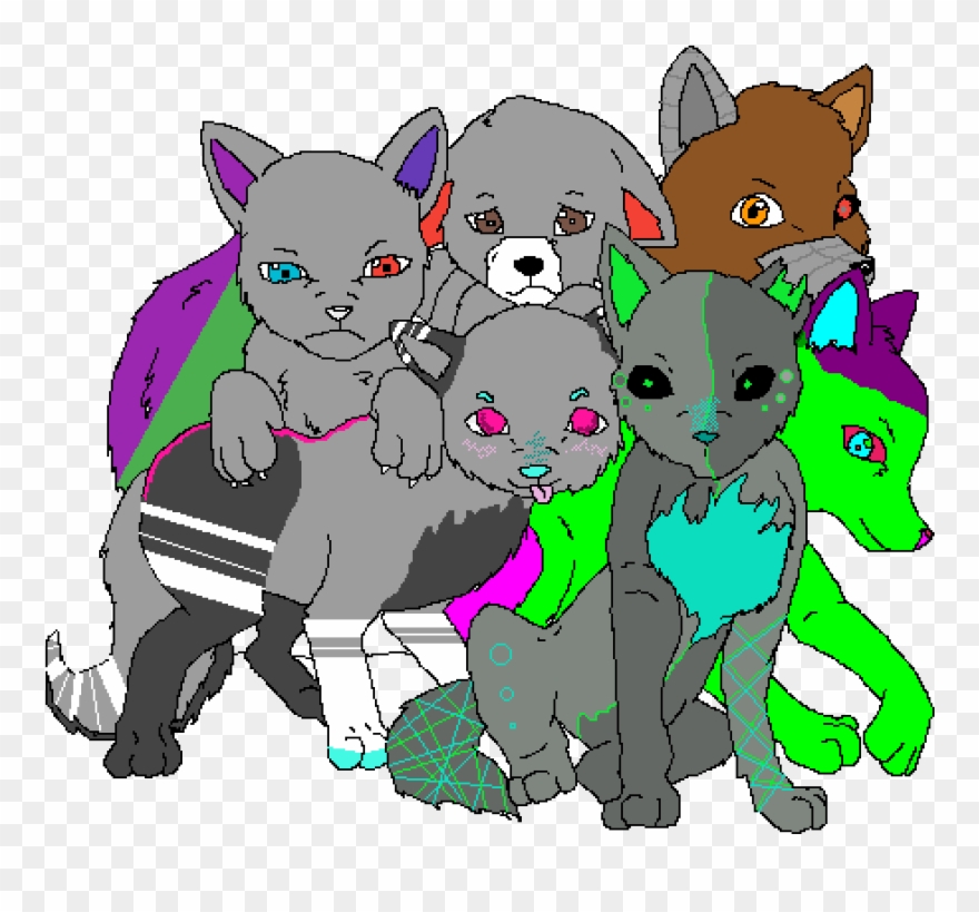 Cool Wolves - Cartoon Clipart