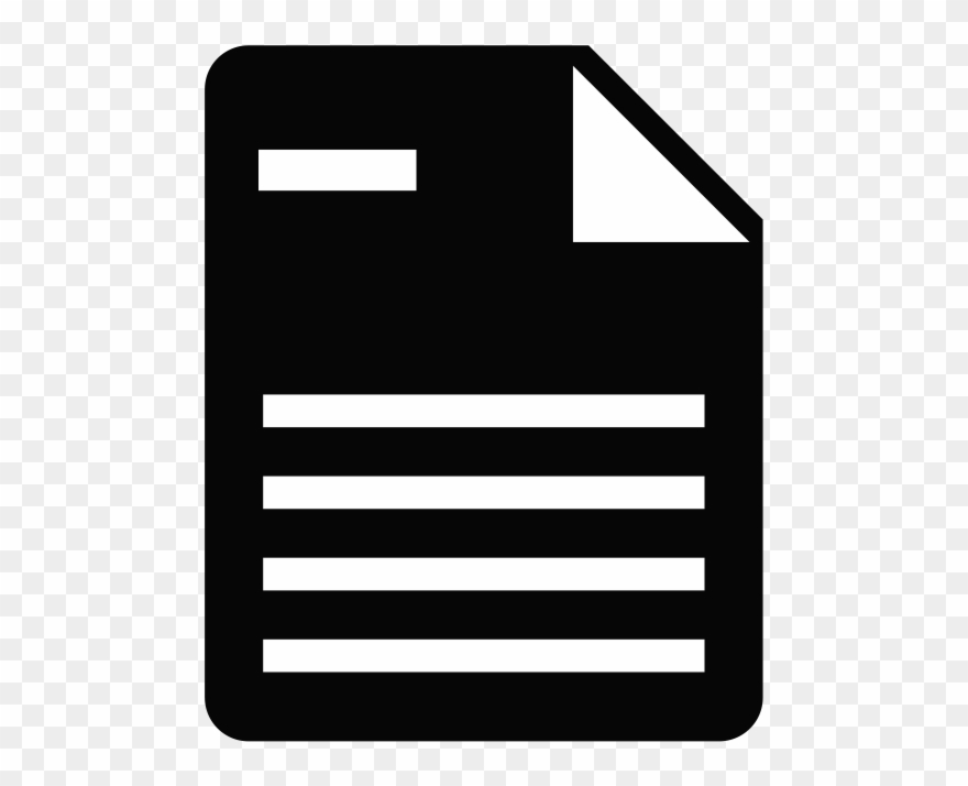 Orange Text File 4 Icon - Document Icon Png Black Clipart